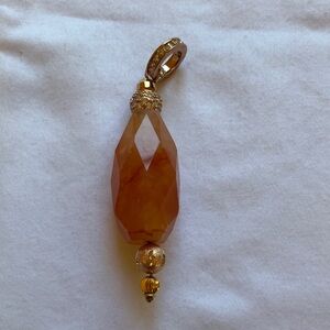 Elegant Gold and Orange Pendant